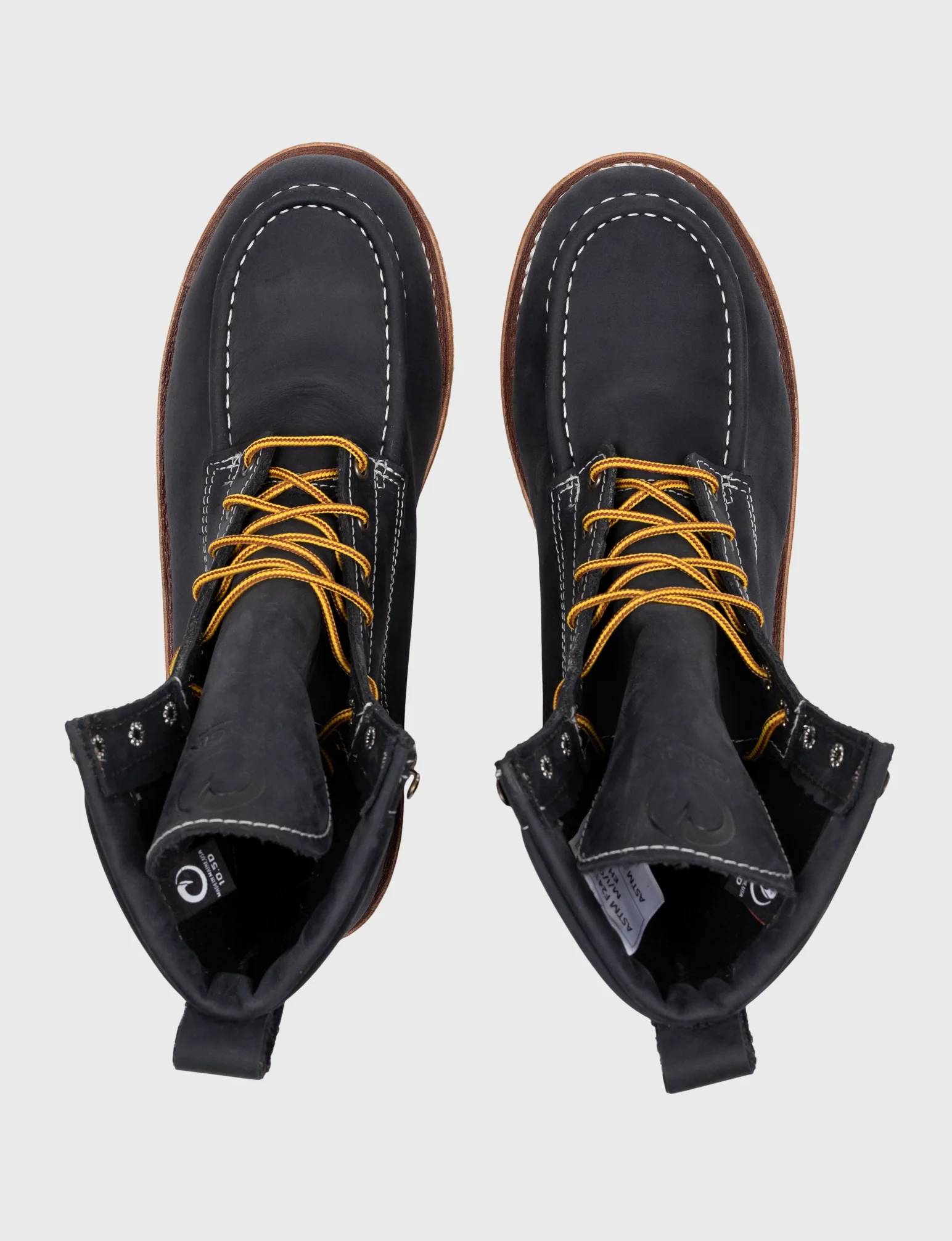 MAINE MOC STEEL TOE BOOT 8" - NATURAL WEDGE SOLE - Image 10