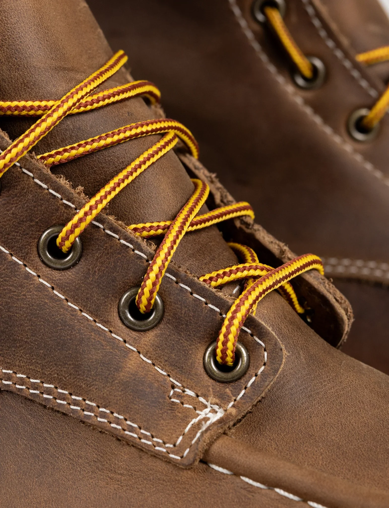 MAINE MOC STEEL TOE BOOT 8" - NATURAL WEDGE SOLE - GRADED QUALITY - Image 15