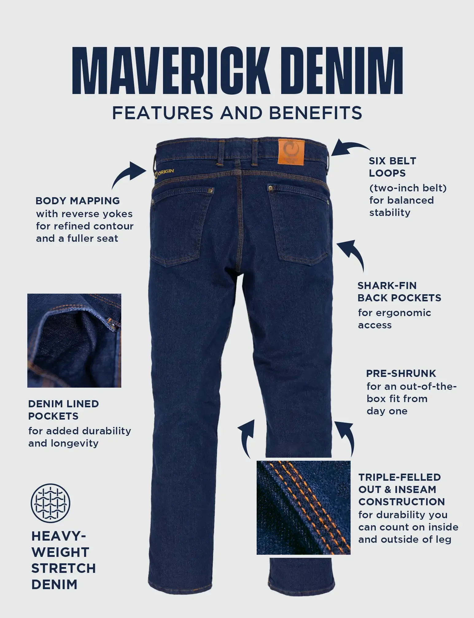 ORIGIN® MAVERICK JEANS - BOOT CUT - Image 5