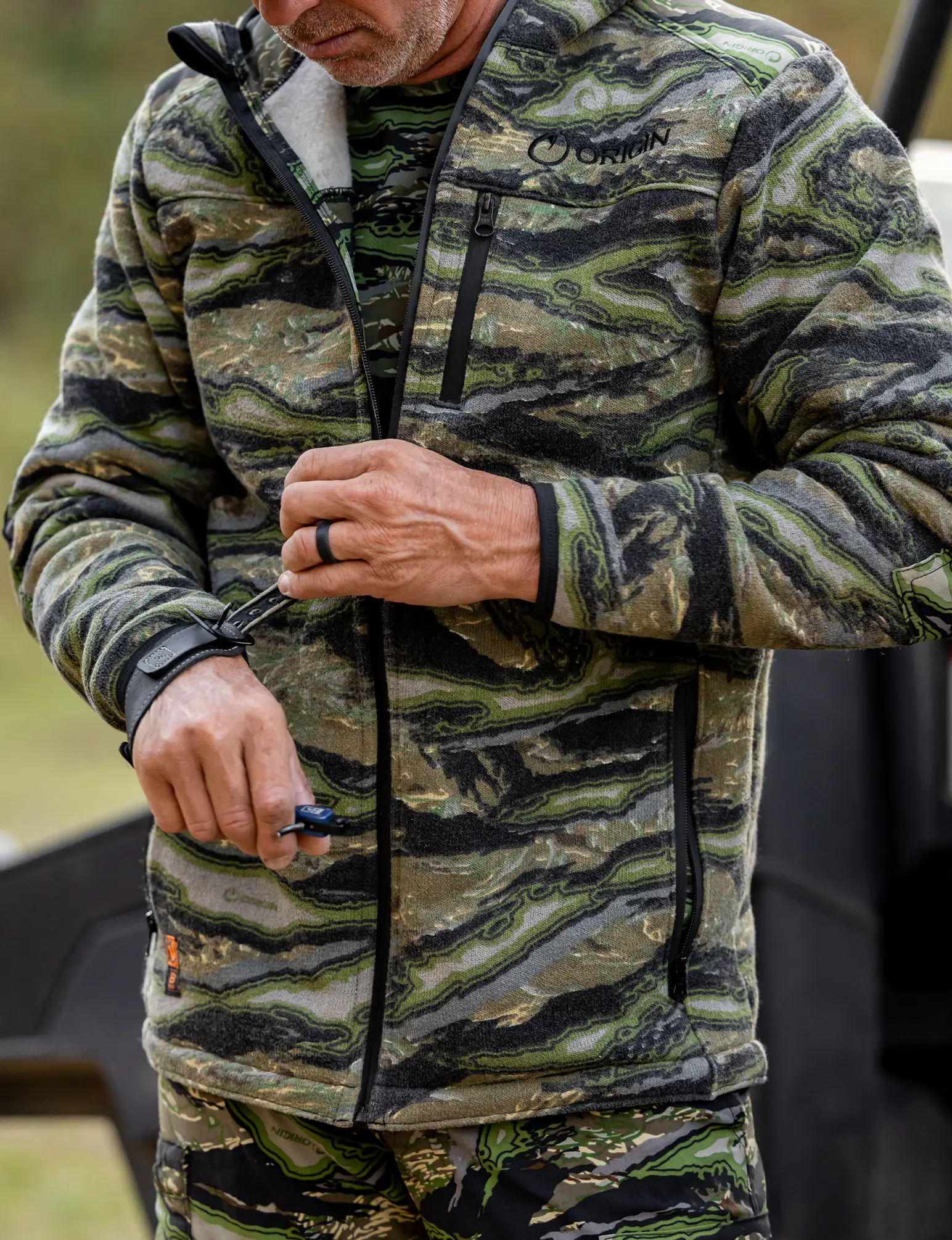 ORIGIN STEALTH WOOL® HOODED JACKET - ORIGIN RAPTOR® CAMO - Image 5