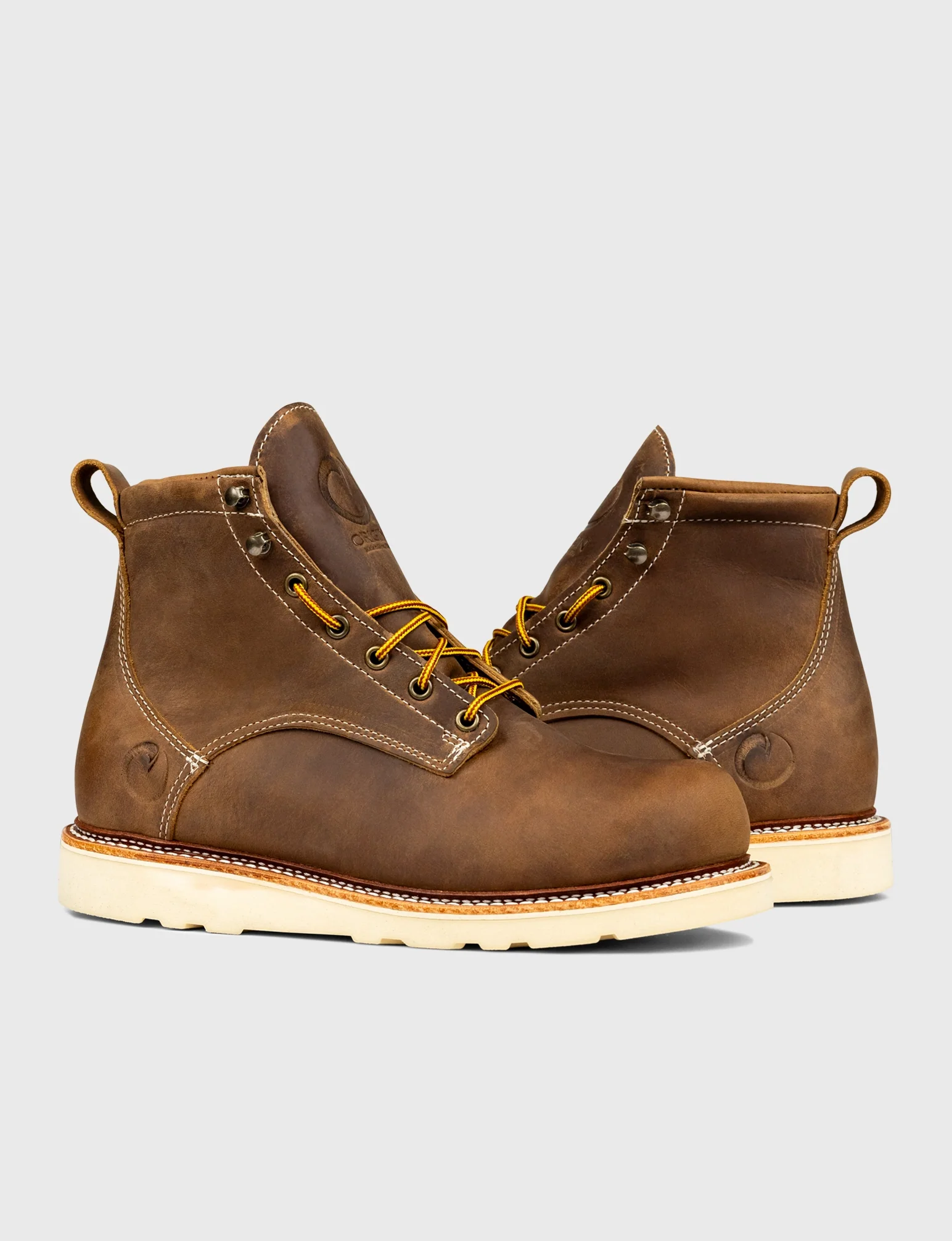 THE WILTON 6" GOODYEAR WELTED BOOT - NATURAL WEDGE SOLE - Image 3