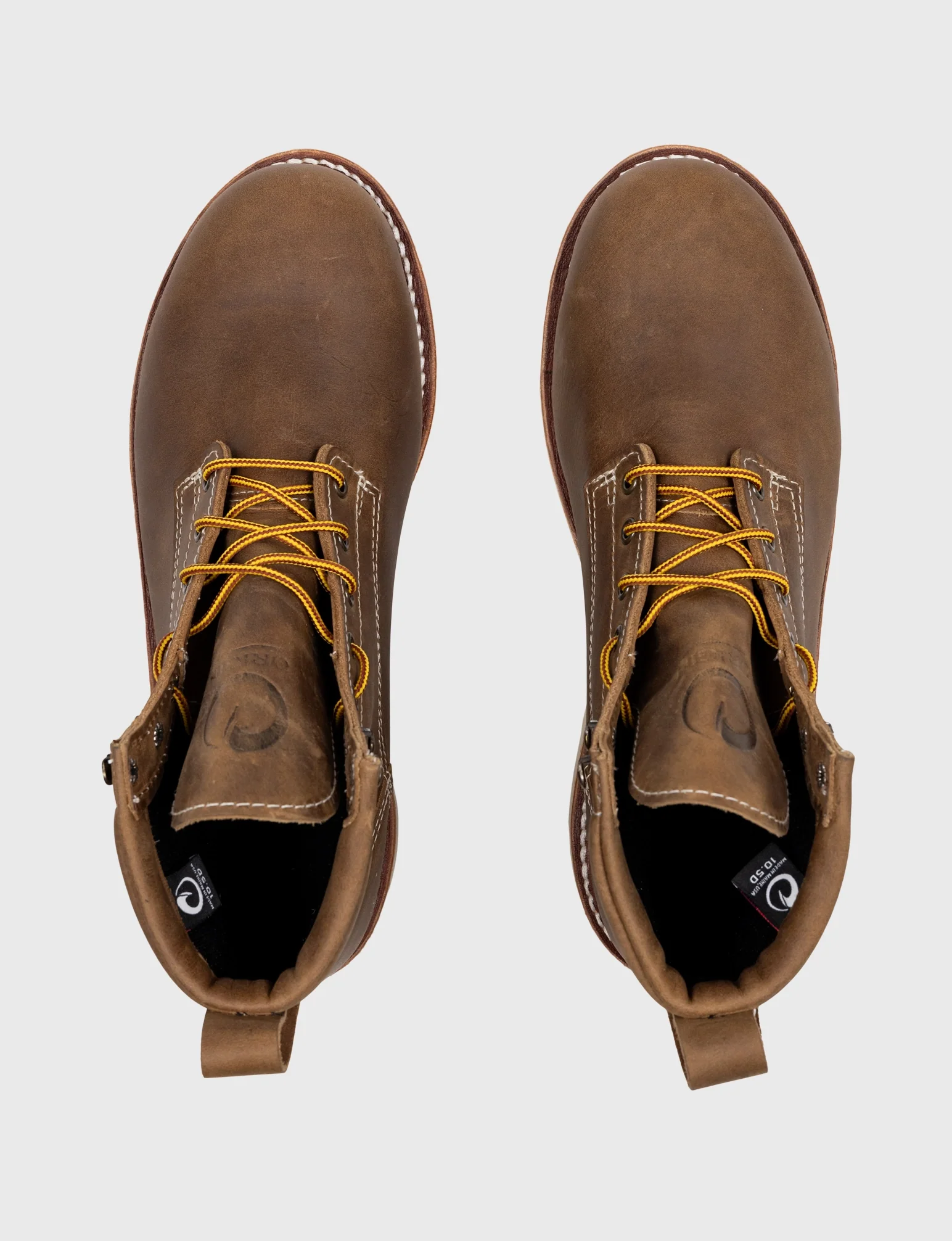 THE WILTON 6" STEEL TOE WORK BOOT - NATURAL WEDGE SOLE - Image 6